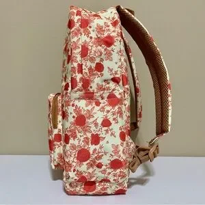 Lucky Brand Printed Floral Canvas & Red Suede Boho Large Hobo Backpack Satchel Lucky Brand | Bags | Lucky Brand Floral Print Backpacknwt  main image 2